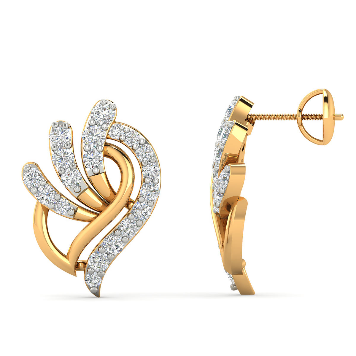 E-M00251 Hazel sparkling diamond earrings - Image 1