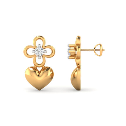 Florette Heart sparkling earrings