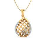 Freya Lattice diamond pendant (Without Chain)
