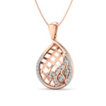 Freya Lattice diamond pendant (Without Chain) - Image 6