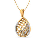 Freya Lattice diamond pendant (Without Chain) - Image 2