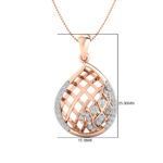 Freya Lattice diamond pendant (Without Chain) - Image 8