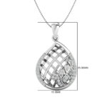 Freya Lattice diamond pendant (Without Chain) - Image 12