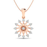 Glorious Flower sparkling pendant (Without Chain) - Image 6