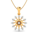 Glorious Flower sparkling pendant (Without Chain)