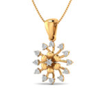 Glorious Flower sparkling pendant (Without Chain) - Image 2