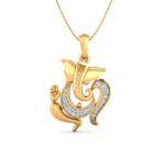 Nritya Ganapati diamond pendant (Without Chain)
