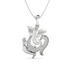Nritya Ganapati diamond pendant (Without Chain) - Image 11