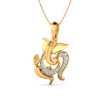 Nritya Ganapati diamond pendant (Without Chain) - Image 2