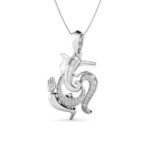 Nritya Ganapati diamond pendant (Without Chain) - Image 12