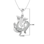 Nritya Ganapati diamond pendant (Without Chain) - Image 14