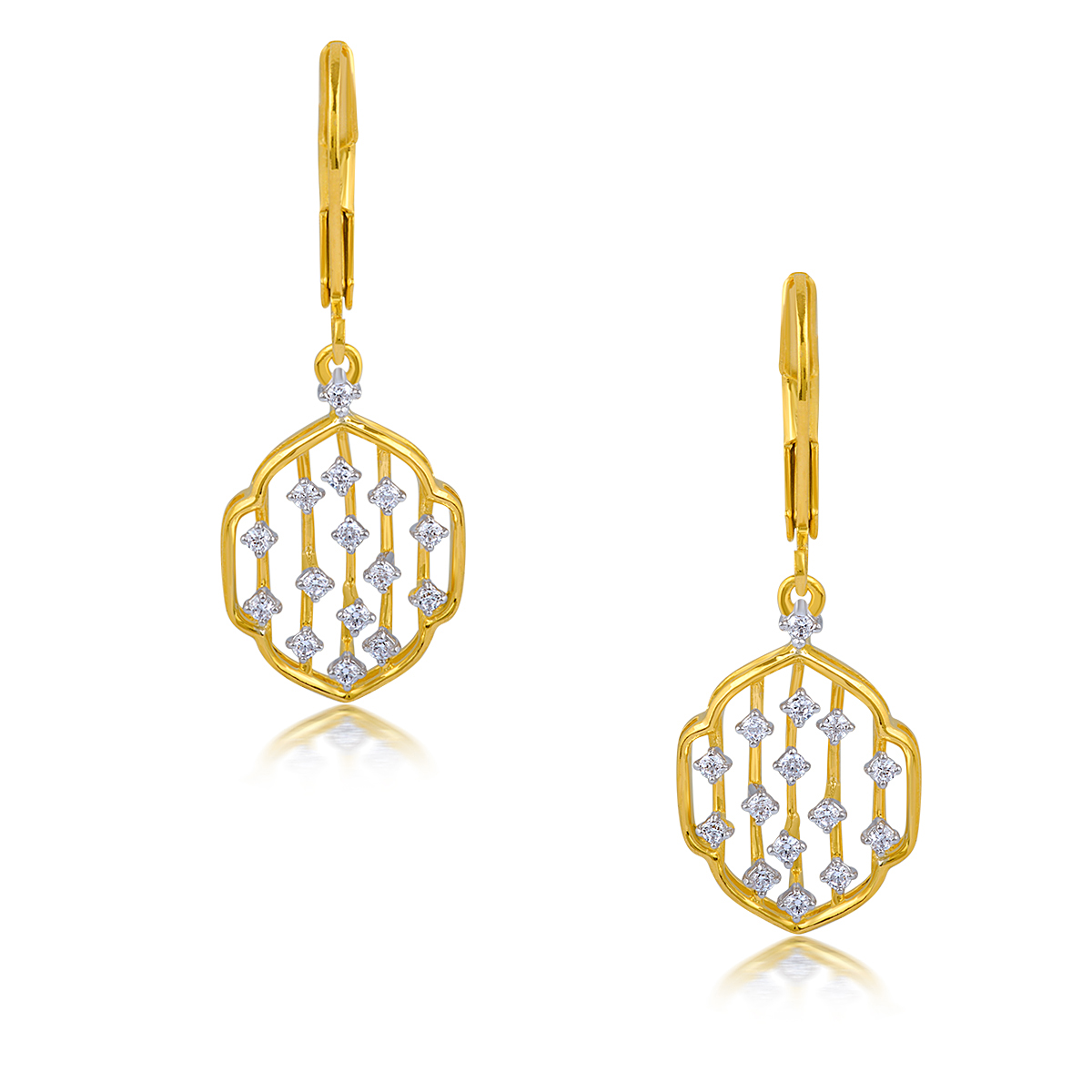 PDE-04412-M Glittering Nuggets Earrings - Image 1