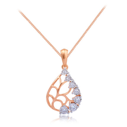 Maria patterned diamond pendant