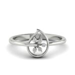 Droplets floral diamond ring - Image 9