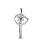Droplets floral diamond ring - Image 11