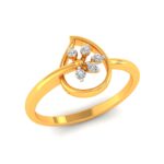 Droplets floral diamond ring - Image 2